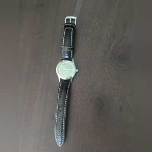 Lois Hill Black Leather womens Watch